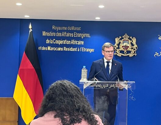 وزير الخارجية الألماني يوهان فاديفول، خلال زيارته الرسمية إلى المغرب،