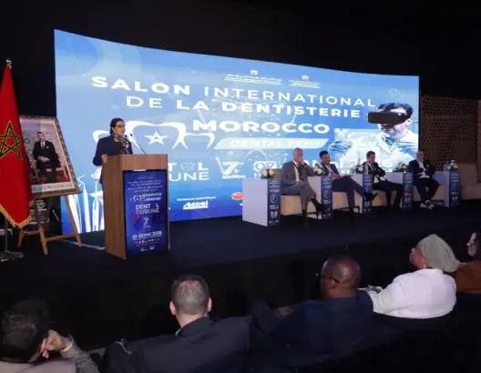 خلال افتتاح فعاليات الدورة السابعة من المعرض الدولي لطب الأسنان “Morocco Dental Expo 2026”