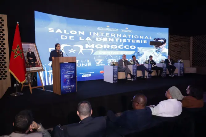 خلال افتتاح فعاليات الدورة السابعة من المعرض الدولي لطب الأسنان “Morocco Dental Expo 2026”