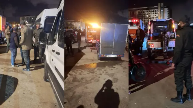 سلطات طنجة تشن حملة لتحرير الملك العمومي وتحجز معدات وعربات لبيع القهوة