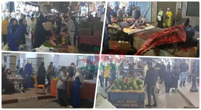 فوضى البيع العشوائي تؤرق سكان العرائش.. شوارع رئيسية تتحول إلى أسواق مفتوحة (صور)