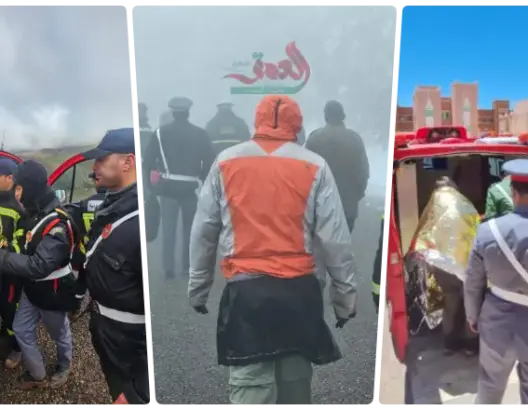 وسط الثلوج والمسالك الوعرة.. الدرك ينقذ سائحين إيطاليين ضلا طريقهما بورزازات (صور)