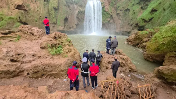 بعد أيام من البحث عنه.. انتشال جثة جندي من شلالات أوزود نواحي أزيلال