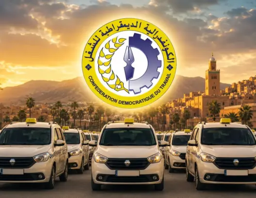 مهنيو سيارات الأجرة بخنيفرة يحتجون على “التهميش” والنقابة تلوّح بالتصعيد