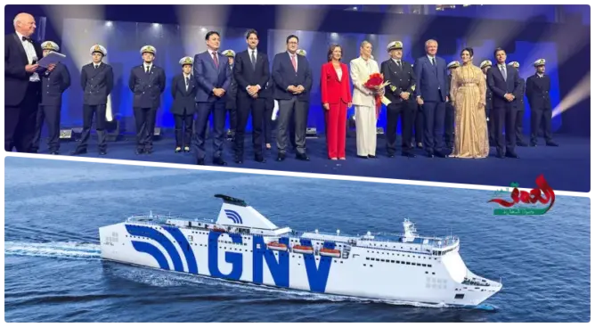 بحضور مسؤولين مغاربة وإيطاليين.. “GNV” تطلق بطنجة سفينتها الجديدة “Aurora” بالغاز المسال