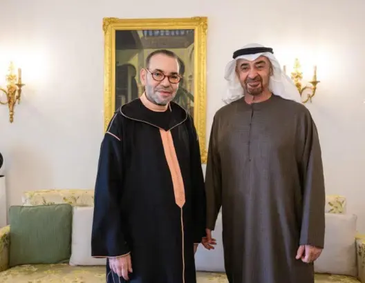 مباحثات رفيعة بالرباط تجمع الملك محمد السادس برئيس دولة الإمارات العربية المتحدة