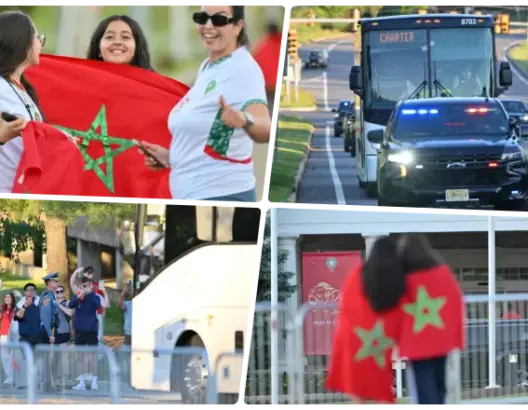 أسود الأطلس يصلون إلى أمريكا وسط استقبال حافل قبيل انطلاق مونديال 2026 (صور)