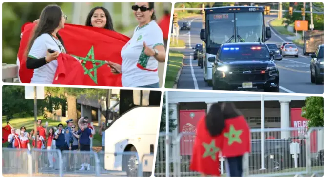 أسود الأطلس يصلون إلى أمريكا وسط استقبال حافل قبيل انطلاق مونديال 2026 (صور)