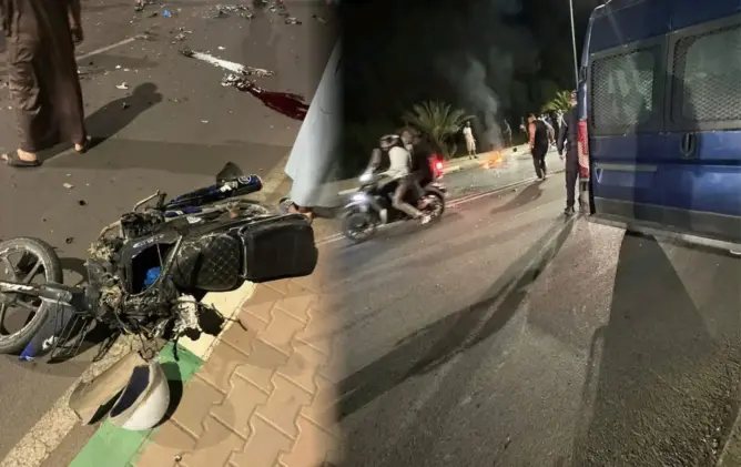 فاجعة طرقية بورزازات تنهي حياة 3 أشخاص بعد اصطدام عنيف بين دراجتين ناريتين