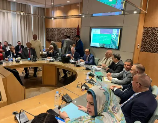 اجتماع لجنة القطاعات الإنتاجية بمجلس النواب بحضور وزير الفلاحة أحمد البواري لتقديم مشروع قانون إحداث مؤسسة للأعمال الاجتماعية لفائدة مستخدمي الوكالة الوطنية للمحافظة العقارية والمسح العقاري والخرائطية.