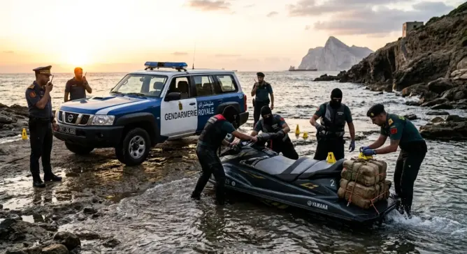 بالتفاصيل.. هكذا خطط ملثمون لتهريب الشيرا بالـ”جيتسكي” بسواحل طنجة