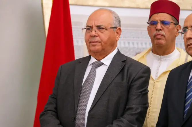 رئيس مجلس جهة درعة تافيلالت خلال مناسبة رسمية بالجهة