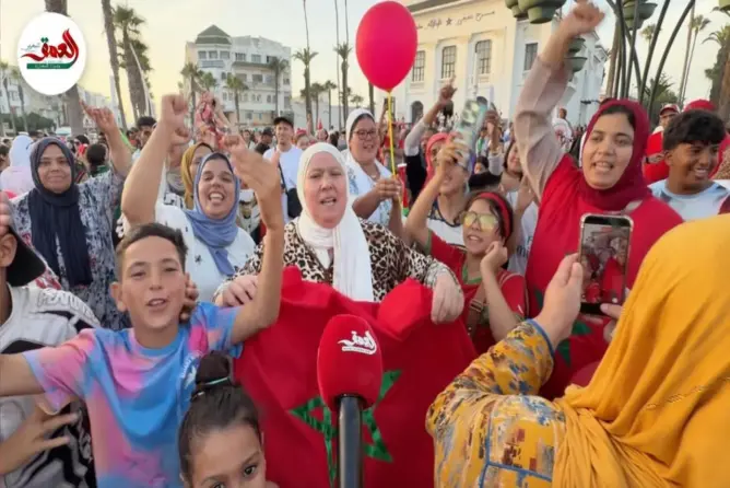 نساء في قلب الاحتفالات.. فرحة عارمة للمغربيات