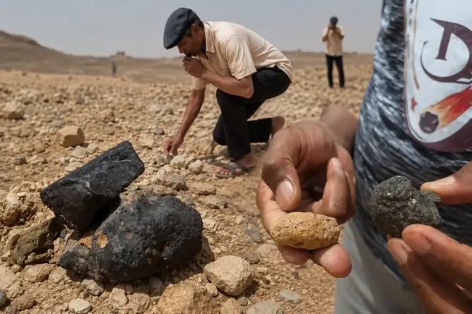 من قلب صحراء أرفود.. سباق عالمي على النيازك ينعش التجارة ويثير مخاوف تهريب “كنوز الكون”