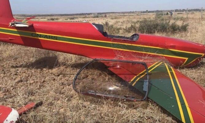 الحوز .. سقوط طائرة تدريب عسكرية بأغواطيم يستنفر السلطات