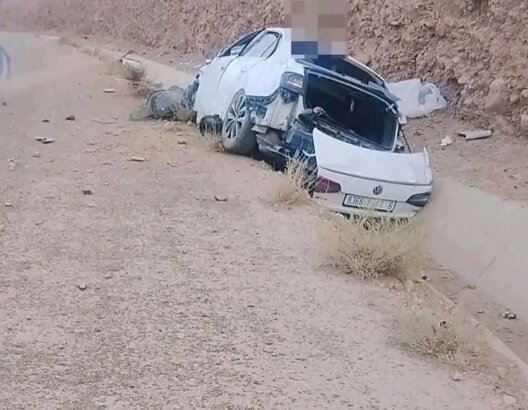 اصطدام بين سيارتين بين تنغير–ورزازات يخلف خسائر مادية دون إصابات