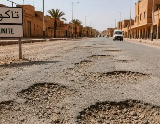 تاكونيت.. “طريق الموت” تحاصر بوابة الصحراء وأشغال متعثرة تعمّق معاناة الساكنة لأزيد من عقد