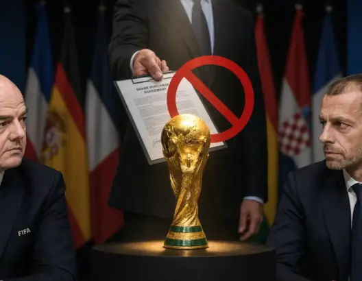 كأس ذهبية وأعلام دولية مع رفض صفقة بيع حصص كأس العالم لمستثمرين