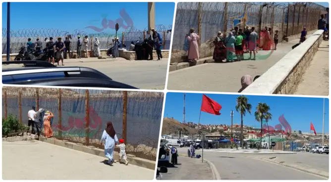 الهدوء يطبع باب سبتة.. عودة متواصلة للمهاجرين وانتشار أمني مكثف على جانبي الحدود (فيديو وصور)