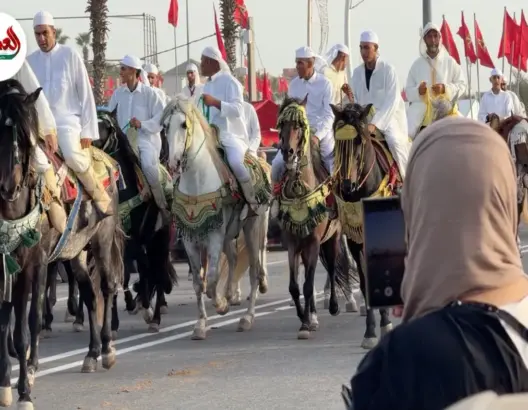 موكب فروسية مهيب بموسم مولاي عبد الله