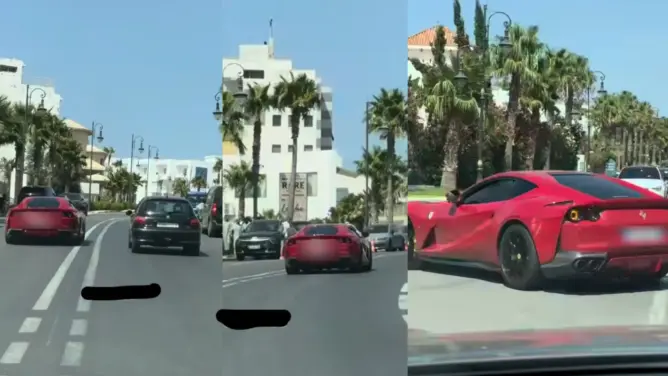توقيف سائق سيارة «فيراري» بطنجة بسبب السياقة الاستعراضية والمتهورة بشوارع المدينة