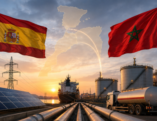 خطوط كهرباء تربط بين المغرب وإسبانيا عبر مضيق جبل طارق تعزز الترابط الطاقي