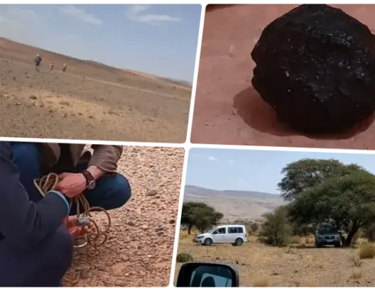 بعد الظاهرة السماوية “الغامضة”.. باحثون وهواة نيازك يتوافدون على زاكورة وتنغير بحثا عن الشظايا