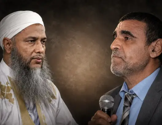 الدكتور محمد الفايد والشيخ الموريتاني محمد الحسن ولد الددو