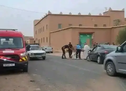 مصرع نائب رئيس جماعة أيت سدرات السهل الشرقية وإصابة مرافقه في حادث سير ضواحي تنغير (صور)