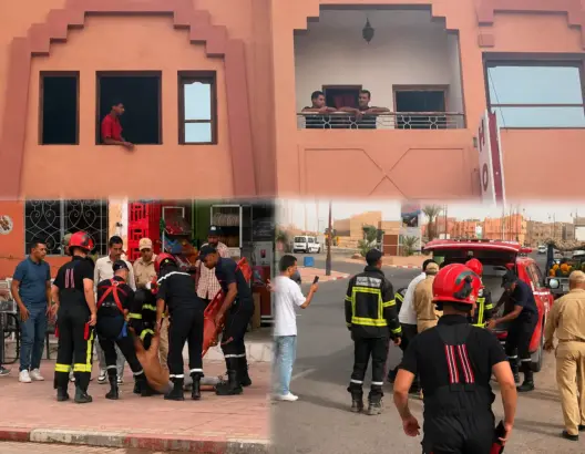 ساعتان من المفاوضات الهوليودية.. السلطات تنقذ شابا هدد بالقفز من فندق بزاكورة (صور)