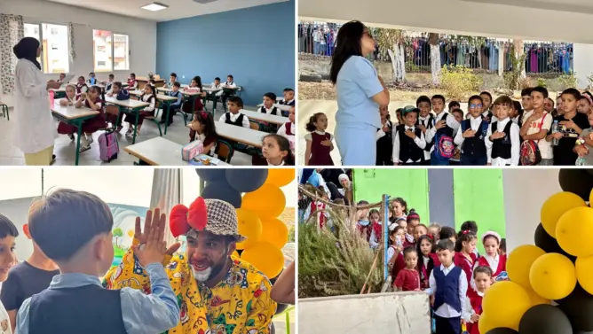 هدايا وأنشطة ترفيهية احتفاء بالمتعلمين.. دخول مدرسي بلمسة إنسانية في طنجة (صور وفيديو)