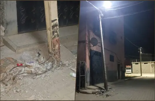 تمصلوحت.. أعمدة كهرباء متهالكة تقلق ساكنة حي المجدوب مع اقتراب موسم الأمطار
