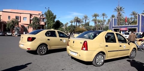 سيارات الأجرة الصغيرة بمراكش