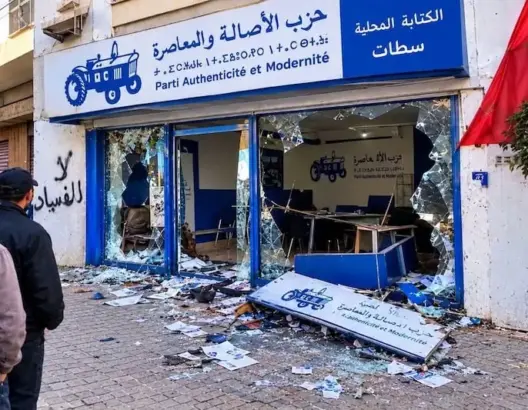 “شغب انتخابي” يستنفر الداخلية.. مجهولون يستهدفون مقر “البام” بسطات