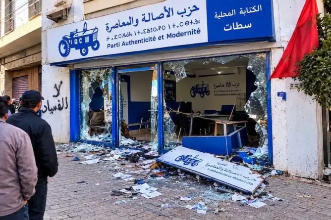 “شغب انتخابي” يستنفر الداخلية.. مجهولون يستهدفون مقر “البام” بسطات