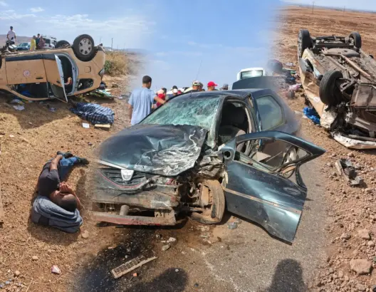 قتيلان وجرحى في حادث سير خطير على الطريق الرابطة بين مراكش ودمنات