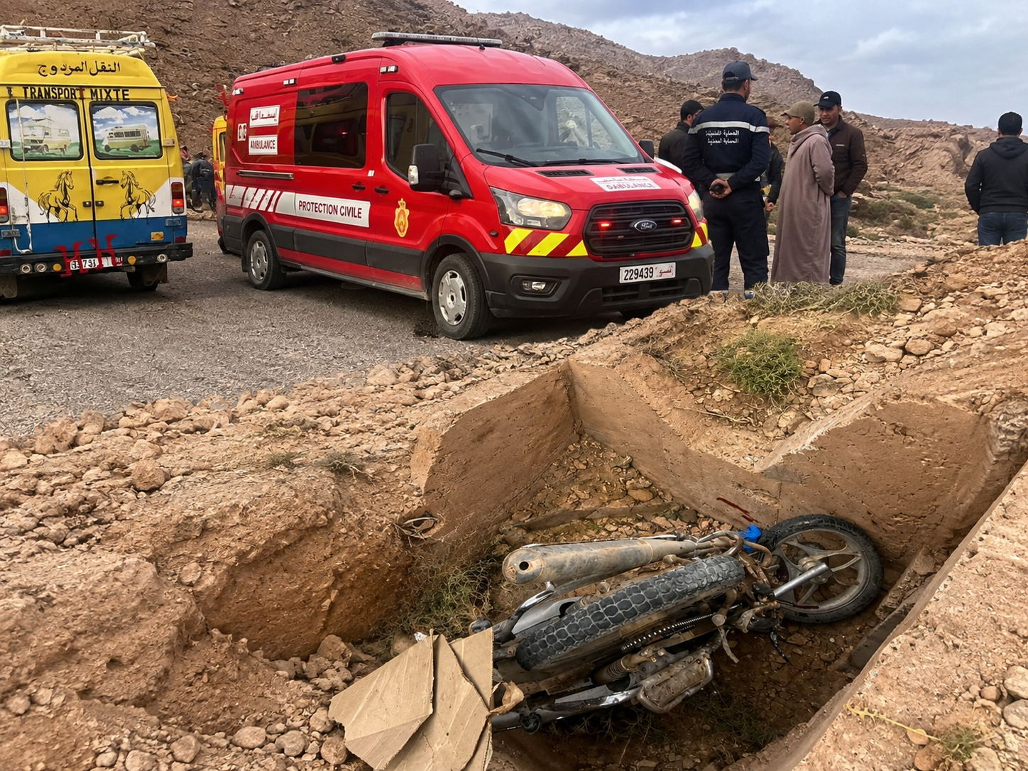 حادث جديد يسلط الضوء على وضعية الطريق الرابطة بين قلعة مگونة وإمگون بضواحي تنغير