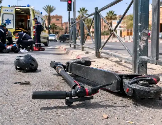 حادث “تروتينيت” يتسبب في إصابة فتاتين بورزازات
