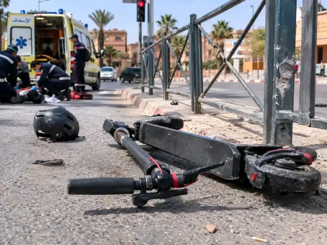 حادث “تروتينيت” يتسبب في إصابة فتاتين بورزازات