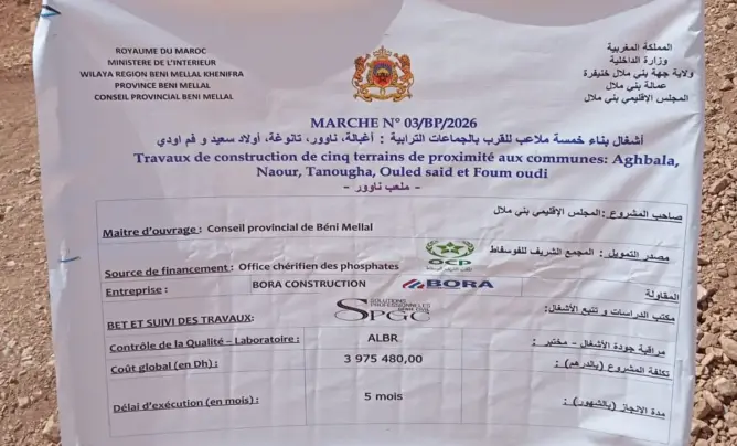 مشروع ملعب للقرب داخل سوق أسبوعي ببنشرو يفجر جدلا ببني ملال ومطالب بمراجعته