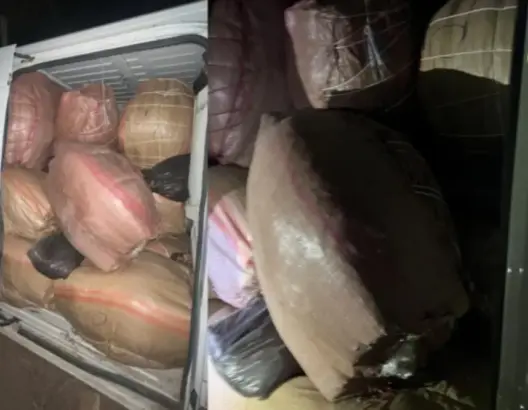 إحباط محاولة لتهريب أزيد من طن من مخدر الكيف والتبغ المهرب ضواحي قلعة السراغنة