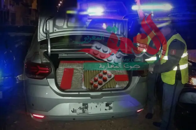 الدرك الملكي يحجز 100 كيلوغرام من الشيرا وألف قرص مهلوس بورزازات(صور)