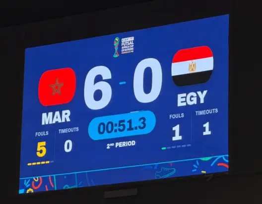 المنتخب المغربي يكتسح مصر بسداسية نظيفة ويبلغ نهائي كأس إفريقيا للفوتسال