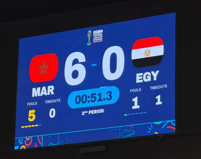 المنتخب المغربي يكتسح مصر بسداسية نظيفة ويبلغ نهائي كأس إفريقيا للفوتسال