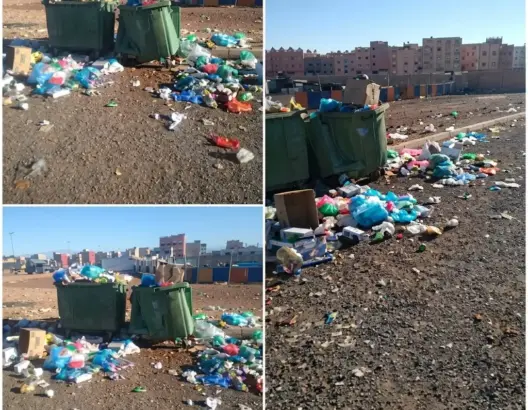 تراكم النفايات قرب مؤسسة تعليمية يثير قلق ساكنة “العمران” بتارميكت