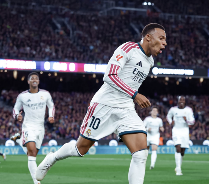 ريال مدريد يحسم الكلاسيكو أمام برشلونة بهدف قاتل لمبابي