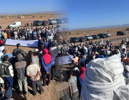 فلاحو البطيخ الأحمر والأصفر يحتجون بزاكورة للمطالبة بتبسيط مساطر الترخيص
