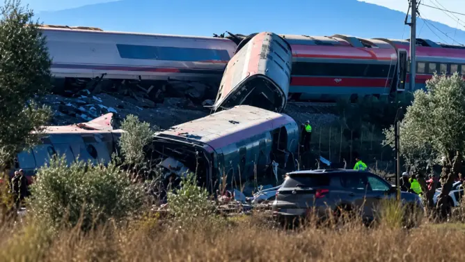 حادث اصطدام قطارين في أوردا بتوليدو