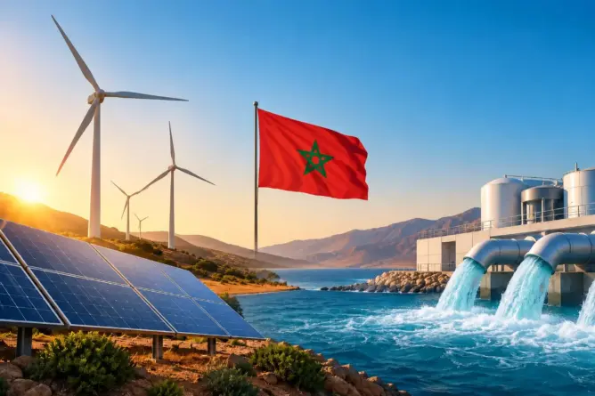 تأمين المياه والطاقة.. المغرب يستهدف 52% من الكهرباء النظيفة و1.8 مليار متر مكعب من المياه المحلاة