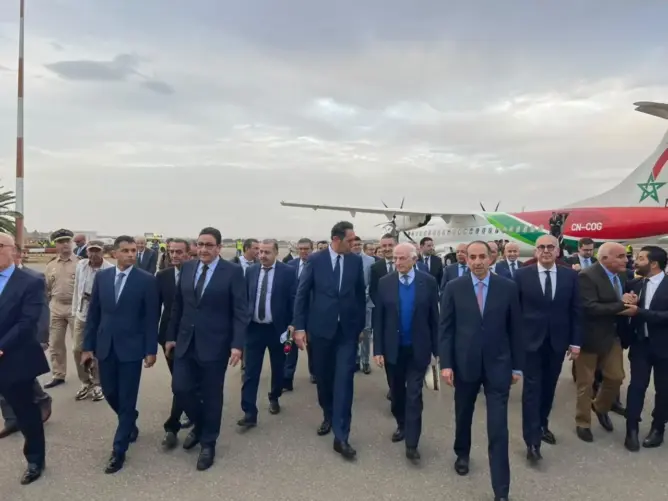 بحضور أزولاي .. الصويرة تستقبل أول رحلة جوية مباشرة من الدار البيضاء